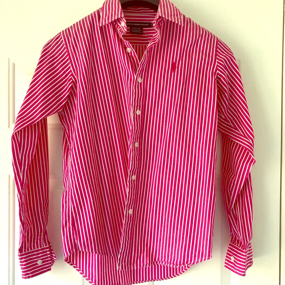 Pink Striped Button Down